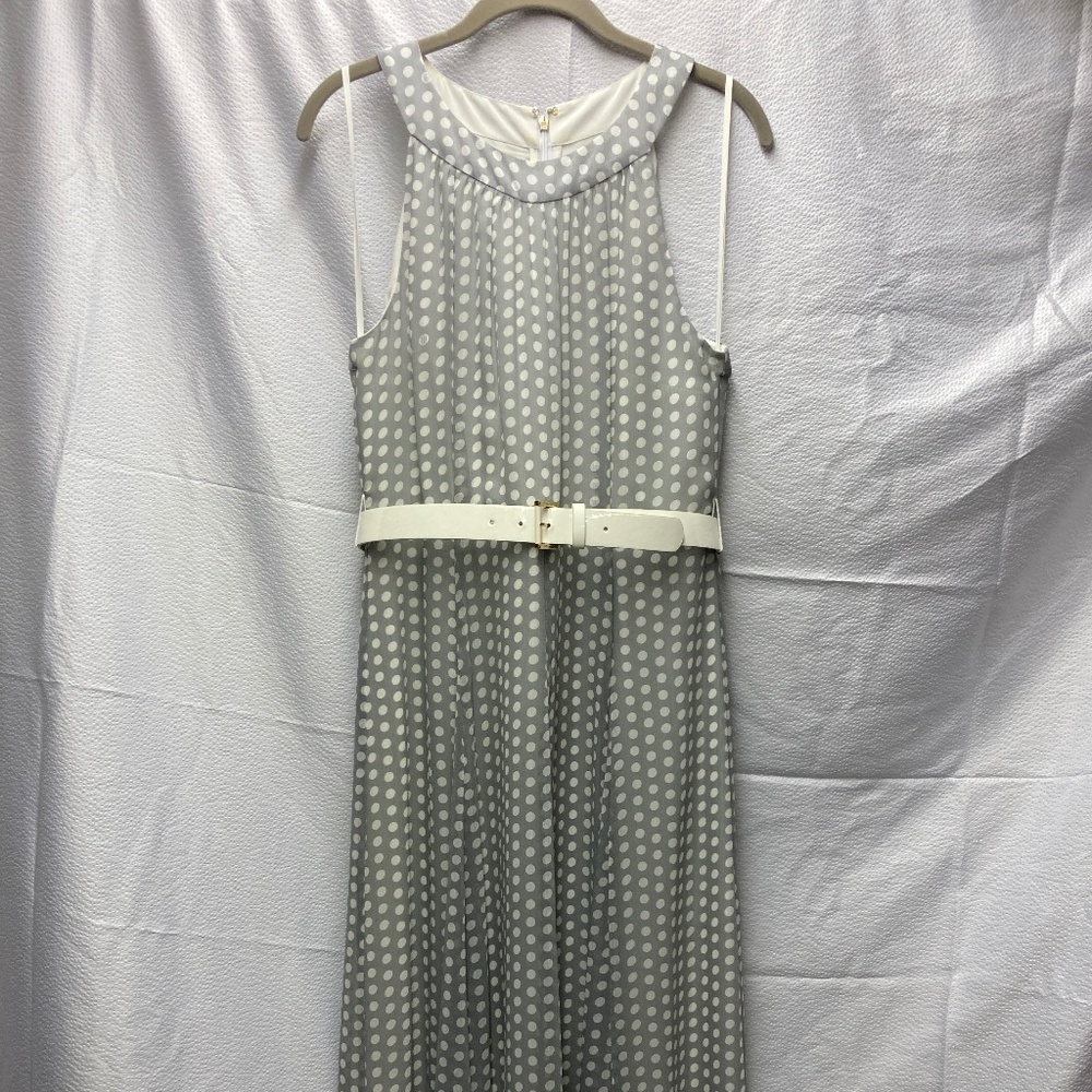 Polka dot chiffon dress